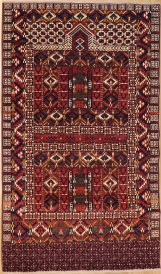 R6744 - Vintage Turkmen Ensi Rug