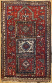 R6496 Antique Caucasian Kazak Rug