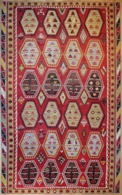 R7631 Antique Large Turkish Kilim Rugs