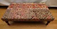 R5945 Antique Ottoman Kilim Stool Table