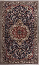 R7338 Antique Persian Isfahan Rug