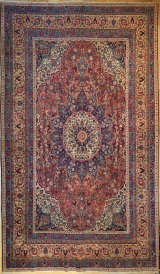 R1124 Antique Persian Tabriz Carpet