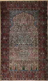 R7576 Antique Persian Tabriz Rug