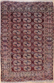 R3862 Antique Tekke Turkmenistan Rug