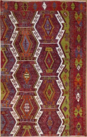 R7833 Antique Turkish Emirdag Kilim Rug