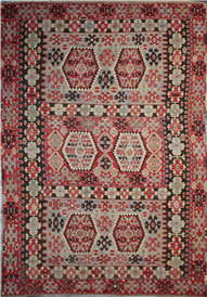 R4167 Antique Turkish Esme Kilim Rug