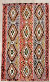 R8072 Antique Turkish Esme Kilim Rug