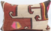 D51 Antique Turkish Kilim Pillow Cover