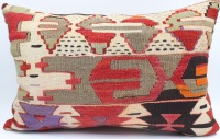 D273 Antique Turkish Kilim Pillow Cover