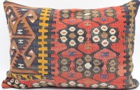 D221 Antique Turkish Kilim Pillow Cover