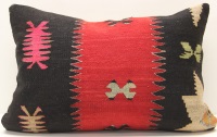 D276 Antique Turkish Kilim Pillow Cover