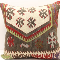 XL489 Antique Turkish Kilim Pillow Covers