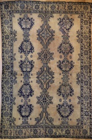 R3371 Antique Turkish Ushak Carpet