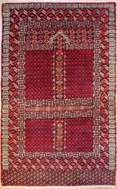 R7396 Antique Turkoman Ensi Rug