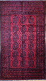 R9303 Large Afghan Red Carpet