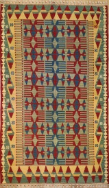 R5623 New Turkish Kilim Rug