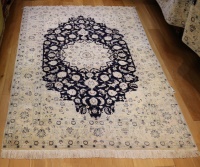R9031 Persian Silk and wool Nain Carpets