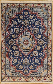 R8466 Persian Silk and wool Nain Rugs