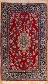 R9375 Persian Silk and Wool Isfahan Rug