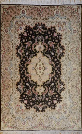 R9388 Silk Qum Persian Rug