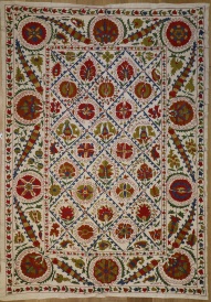 R4889 Silk Suzani Embroidery