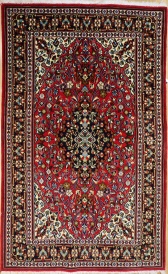 R9398 Vintage Kashan Persian Rug
