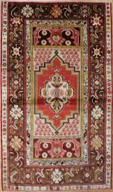 R5585 Vintage Kirsehir Turkish Rug