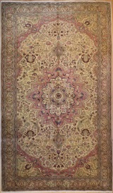 R4104 Vintage Tabriz Persian Carpet
