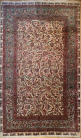R6480 Vintage Tabriz Persian Carpet