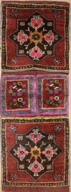 R7958 Vintage Turkish Carpet Saddle Bags