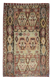 R6323 Vintage Turkish Esme Kilim Rug