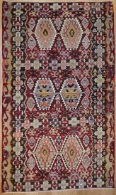  Vintage Turkish Esme Kilim Rug