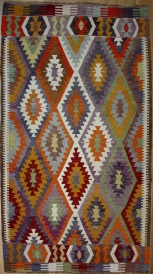 R8227 Vintage Turkish Kilim Rug