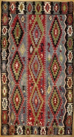 R8507 Vintage Turkish Kilim Rug