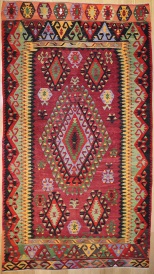 R8488 Vintage Turkish Kilim Rugs