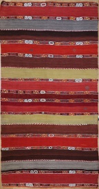 R8702 Vintage Turkish Malatya Kilim Rug