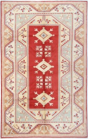 R7678 Vintage Turkish Milas Carpets