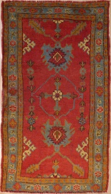 R5362 Vintage Ushak Turkish Rug