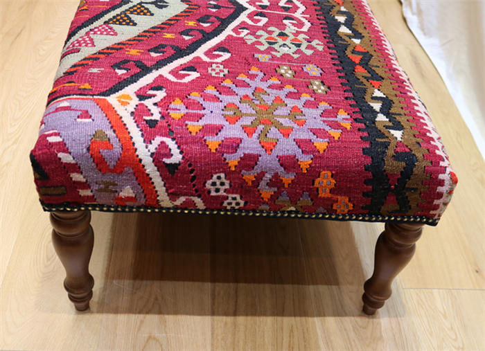 Antique Kilim Stool Table at lower Price on Kilim Furniture UK R7450