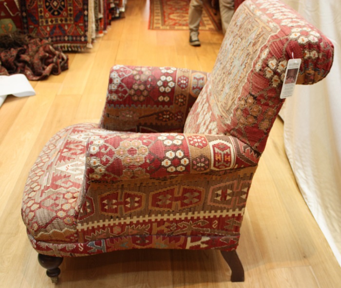 R6035 Antique Study Kilim Chair, View one of the most comprehensive