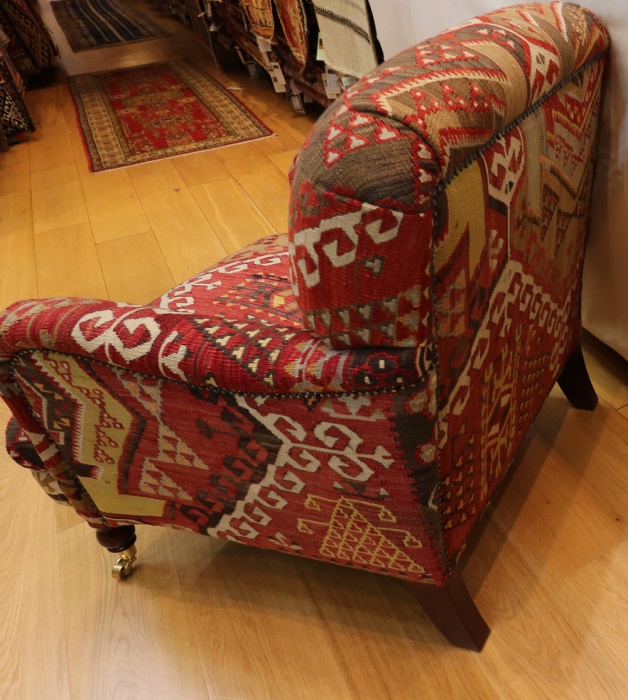 R9123 Antique Howard Kilim Chairs, View one of the most comprehensive collections of Kilim Furniture