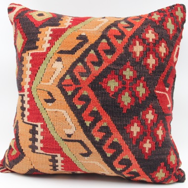 L611 Antique Anatolian Kilim Cushion Cover