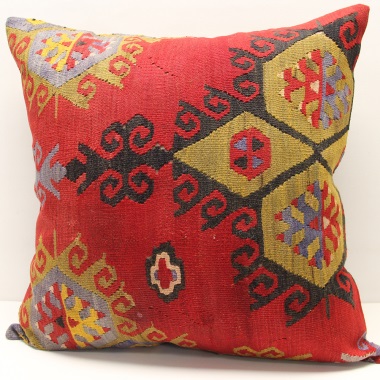 XL403 Antique Anatolian Kilim Pillow Cover