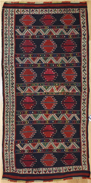 Antique Caucasian Kazak Kilim Rug R6498