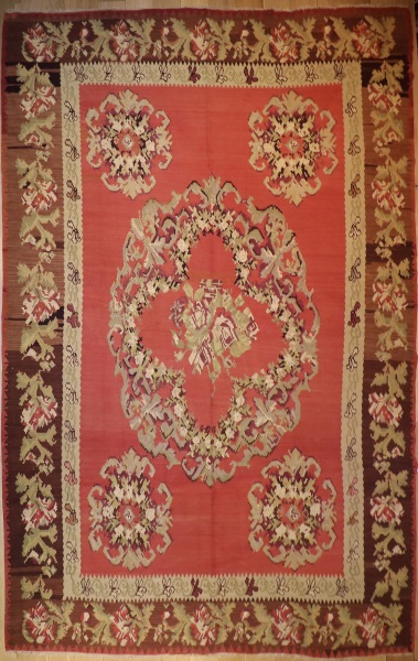 R4154 Antique Karabagh Kilim