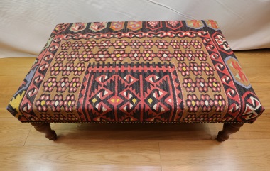R8404 Antique Kilim Ottoman Stool Table
