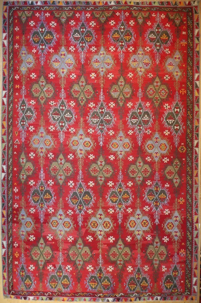 R8165 Antique Large Turkish Kilim Rugs