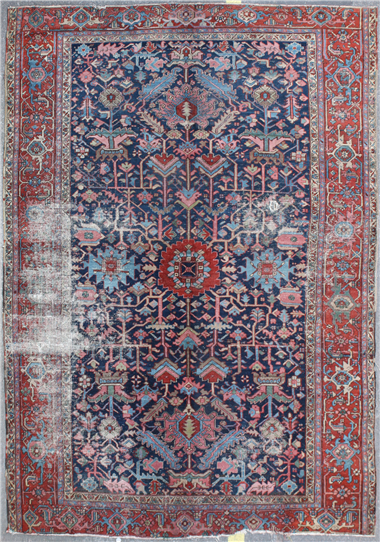 R3983 Antique Persian Heriz Carpet