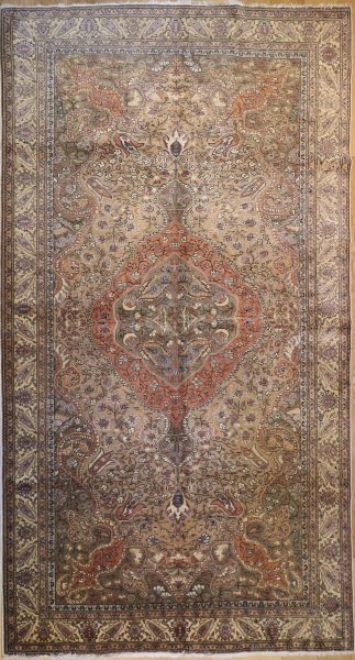 R3699 Antique Persian Tabriz Carpet