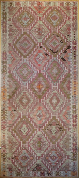 R6824 Antique Turkish Adana Kilim